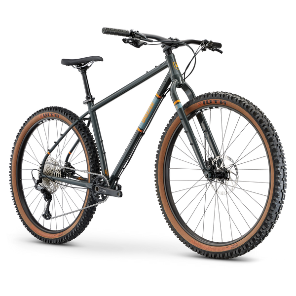 Rigid steel top mountain bike